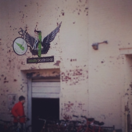 Photo: Velocity bike co-op storefront